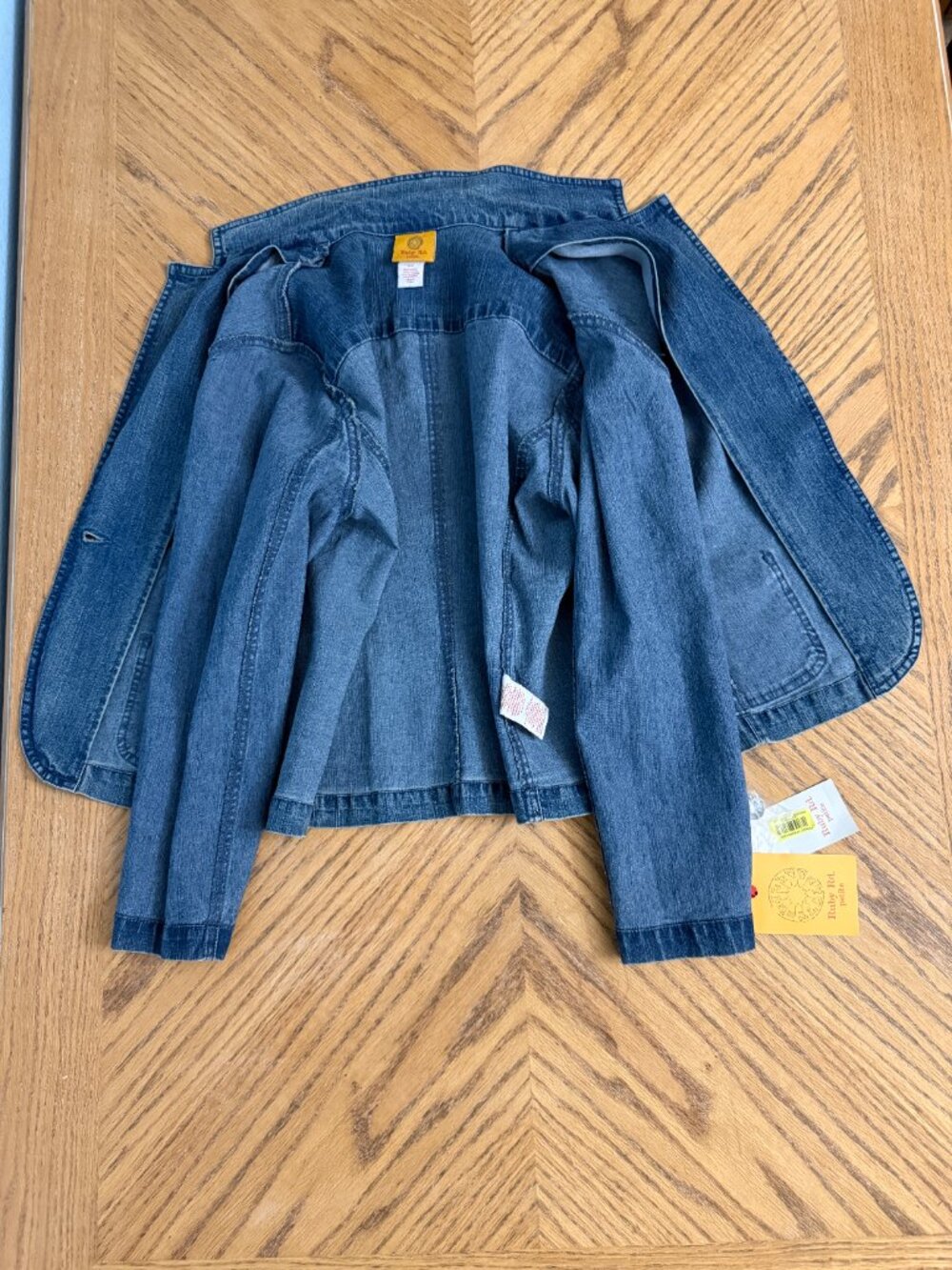 Ruby Rd. Rhinestone Jean Jacket Size 14P - Picture 12 of 12